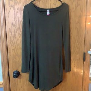 Olive green long sleeve dress